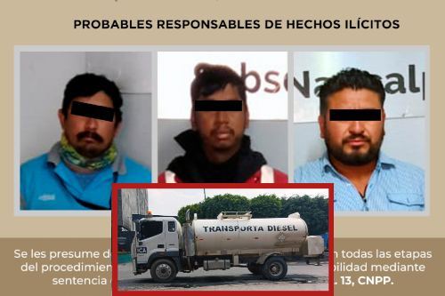 Atrapan a huachicoleros en Villa del Carbón